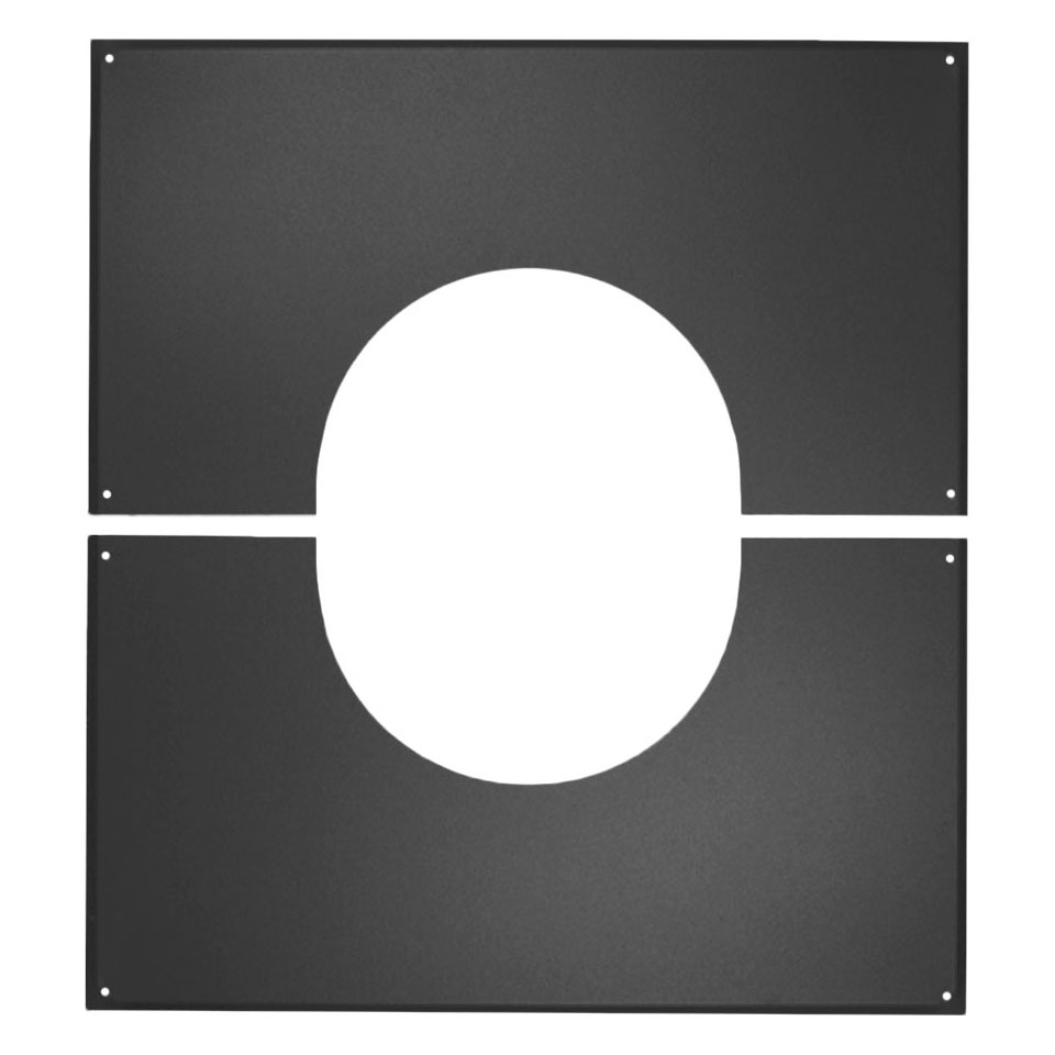   Декоративная пластина Стандарт XXL 5° - 20° Schiedel Permeter 25/50(Диаметр Ø 250 мм, Цвет Черный цвет)