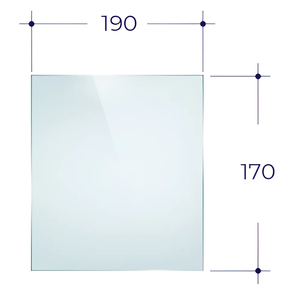   Стекло для печной дверцы Везувий ДТ-3С