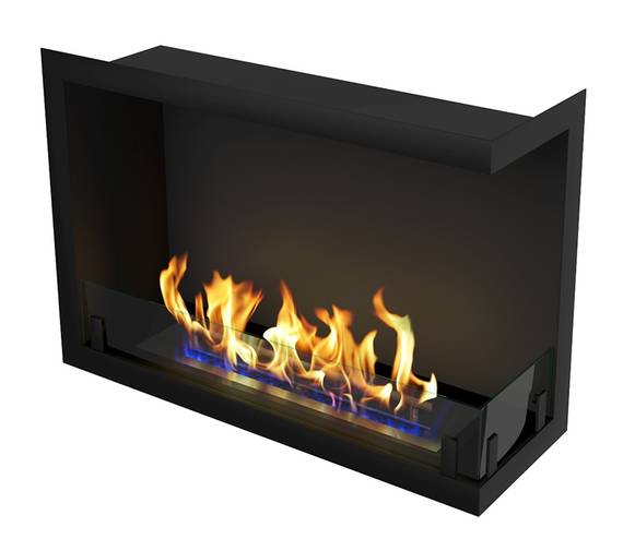   Встраиваемый угловой биокамин ZeFire Standart 700(Расположение Левый, Стемалит Без стемалита)