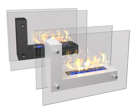   Биокамин Zefire Fidero 1000(Чёрный)