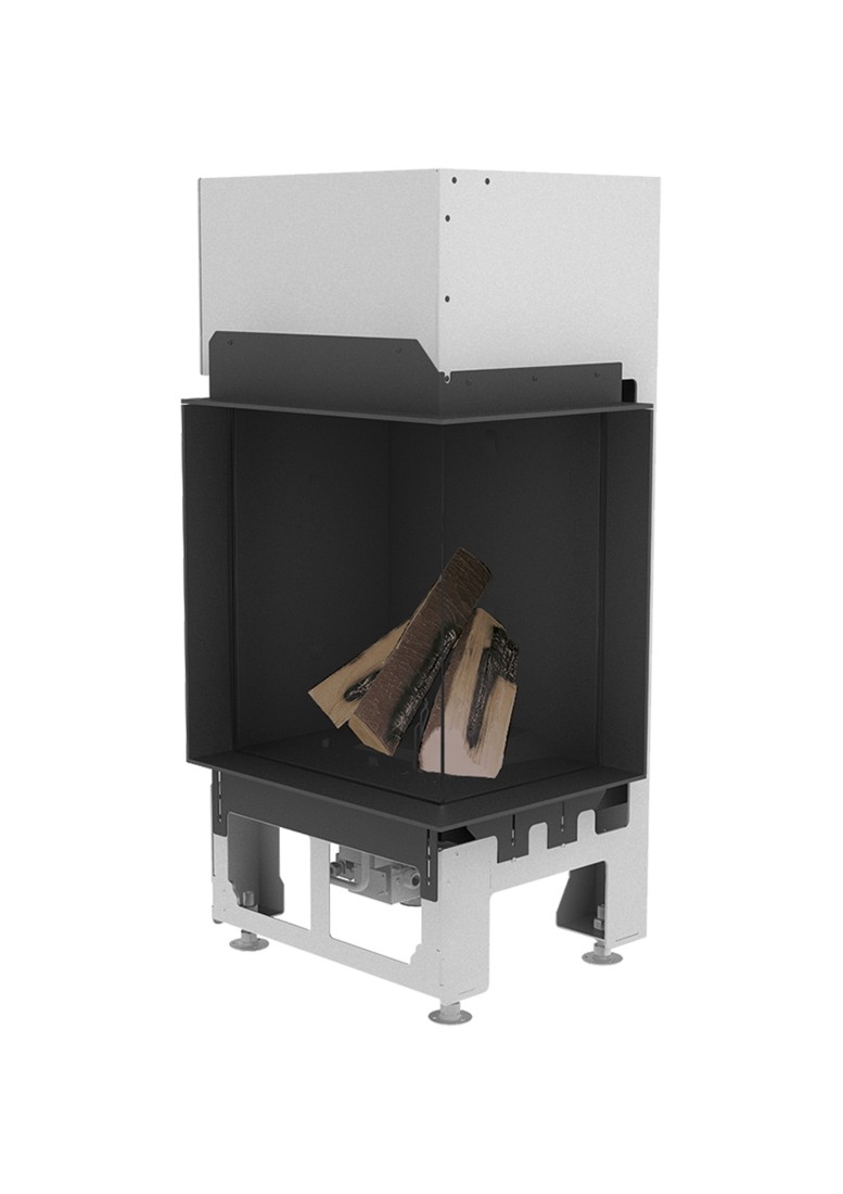   Газовый камин Schmid Ekko G R 45 51(Внутренняя отделка: чёрная, матовая поверхность, со светодиодной подсветкой)