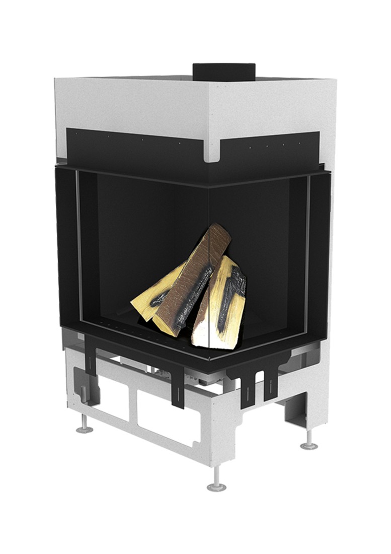   Газовый камин Schmid Ekko G R 67 51(Внутренняя отделка: чёрная, стеклокерамика с зеркальной поверхностью, без светодиодной подсветки)