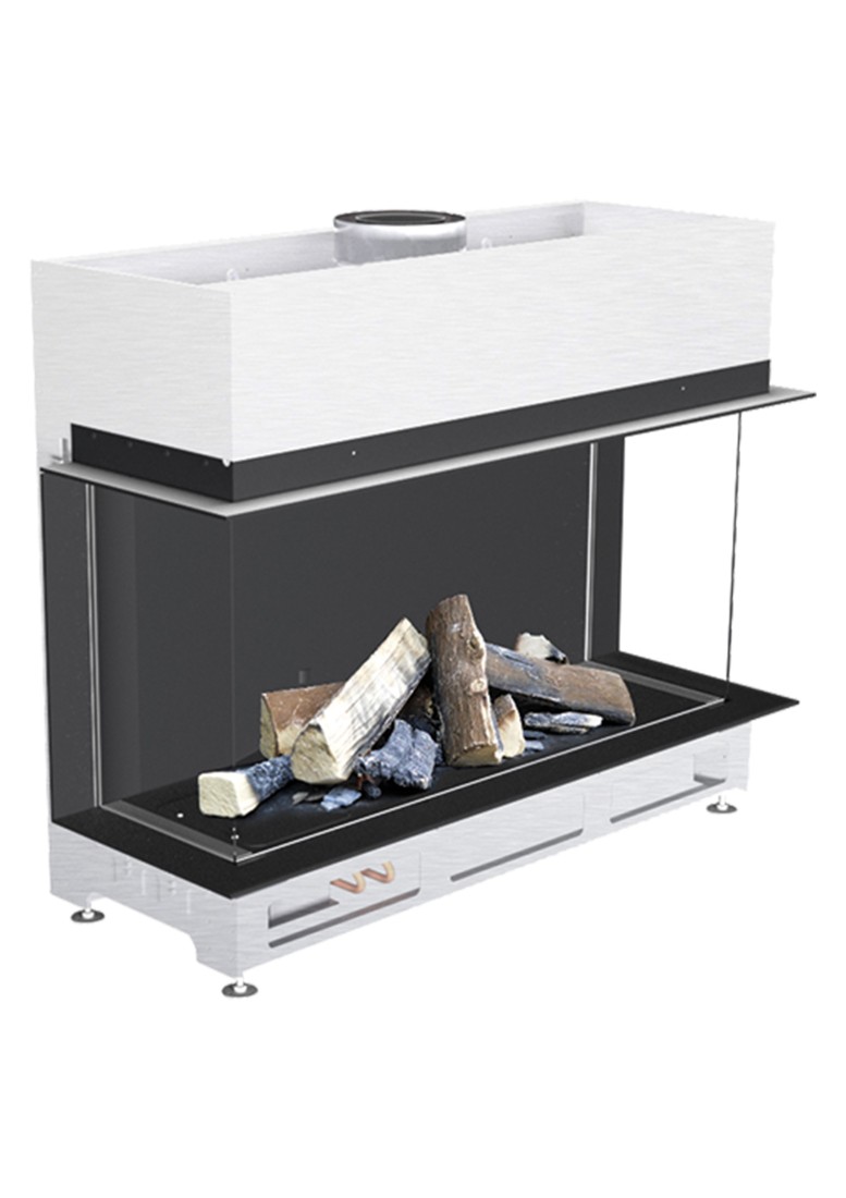   Газовый камин Schmid Ekko G U 100 51(Внутренняя отделка: чёрная, матовая поверхность, без светодиодной подсветки)