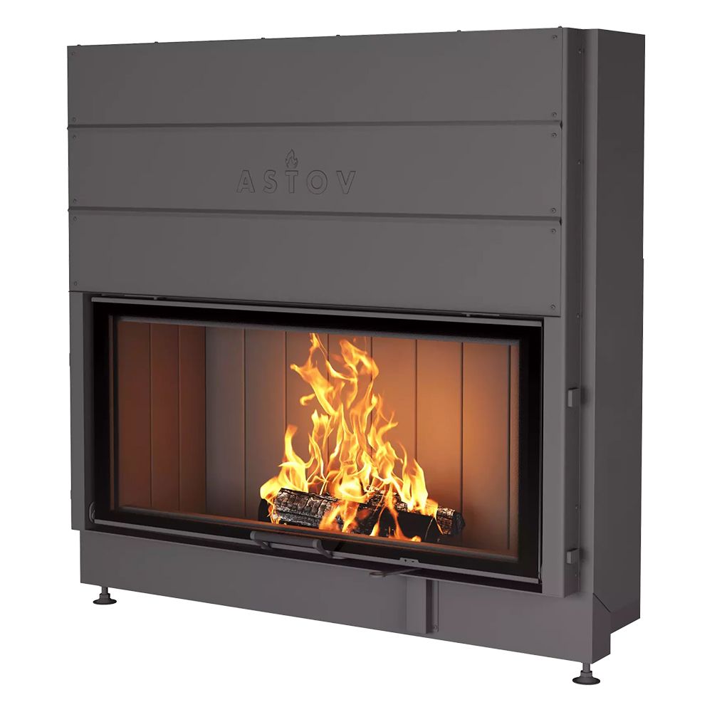 Каминная топка Astov ПС 12057(Футеровка 3D панели)