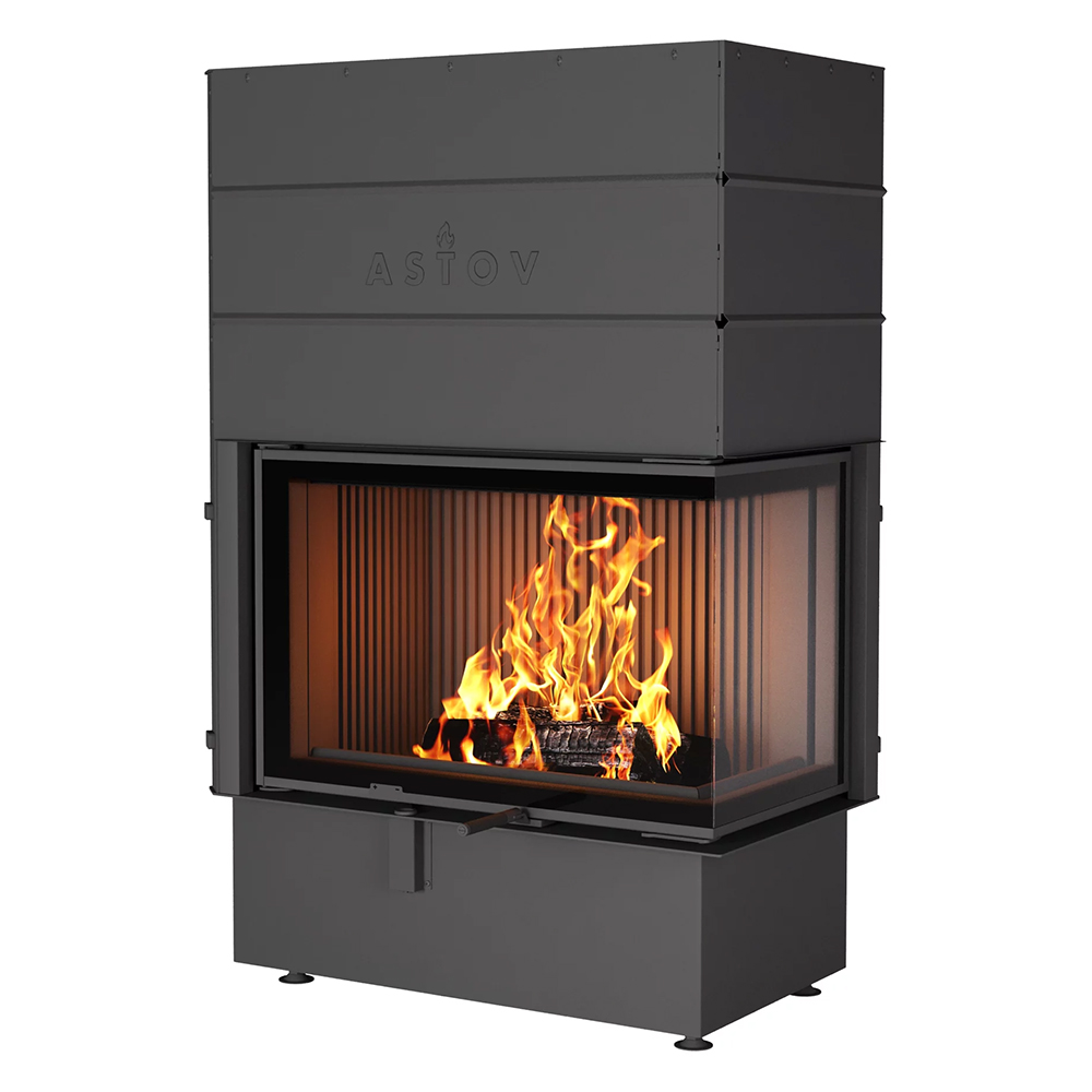 Каминная топка Astov П2С 8457(Расположение L - левая, Футеровка шамот)