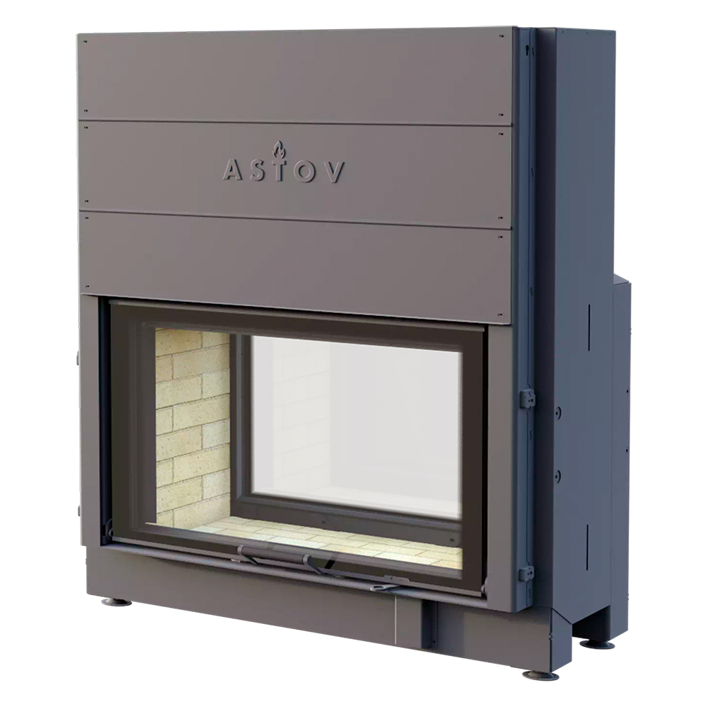 Каминная топка Astov ПТ 10057(Футеровка 3D панели)
