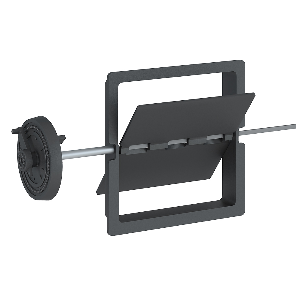   Задвижка дымохода ВЕЗУВИЙ поворотная 2727П