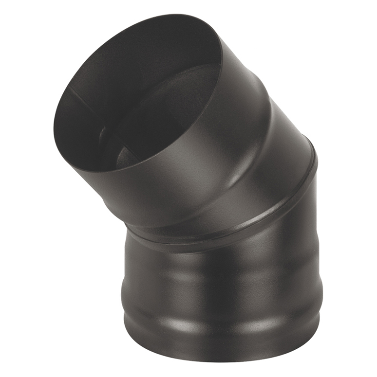 Колено Везувий BLACK (AISI 430/0,8мм) 45°(Ø 150 мм)