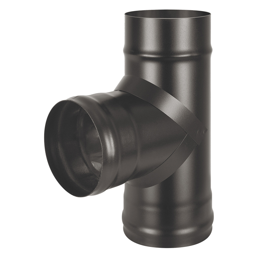 Тройник Везувий BLACK (AISI 430/0,8мм) 90°(Ø 200 мм)
