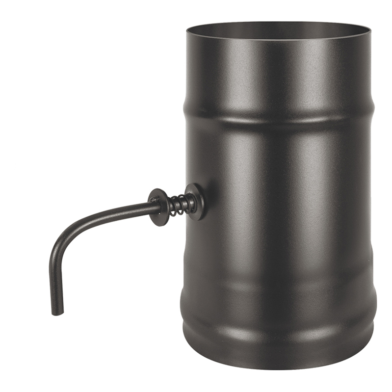 Шибер нержавеющий поворотный Везувий BLACK (AISI 430/0,8мм)(Ø 115 мм)