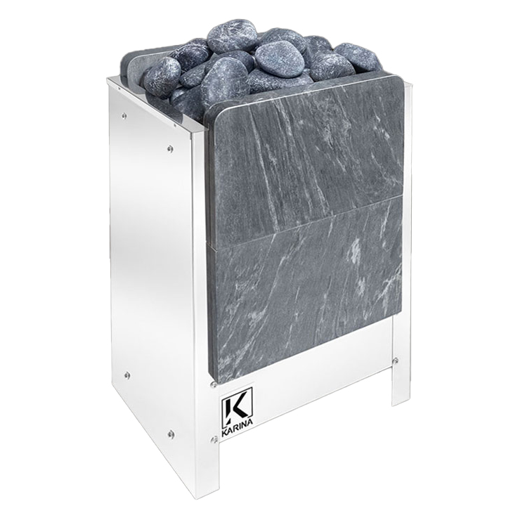   Электрическая печь KARINA Tetra 16 кВт 380В в камне талькохлорит вертикальный