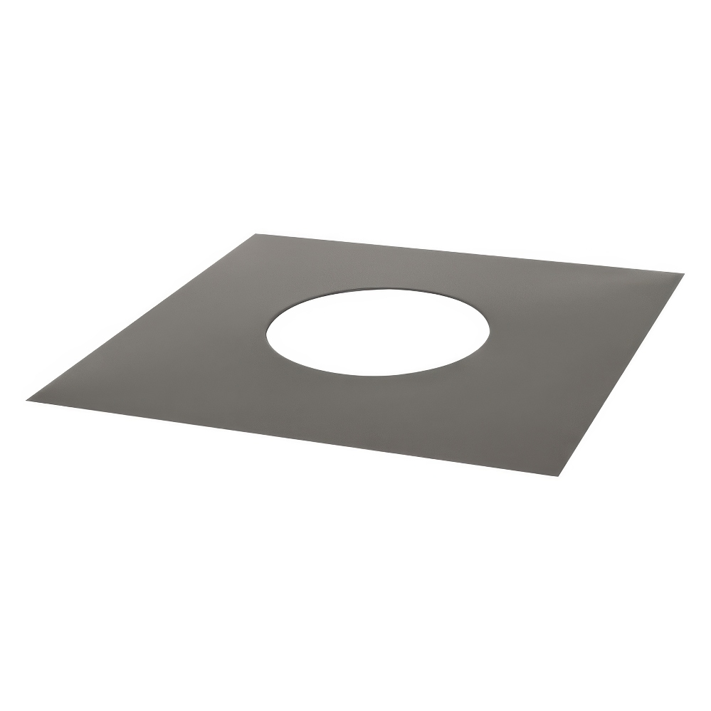   Лист к ППУ Везувий BLACK (AISI 430/0,5мм)(Диаметр Ø 255 мм, Размеры 500x500 мм)