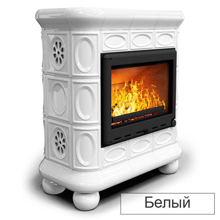   Каминная облицовка КимрПечь Медальон декоративная центральная (Исполнение Однотонный A, Цвет / Декор Вишня светлая [A1])