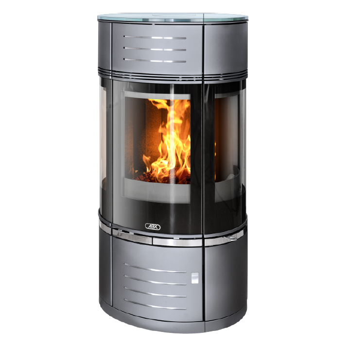   Печь-камин ABX Atrium 6(серая сталь)
