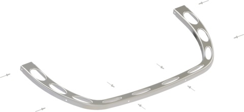   Передняя часть верхнего ободка SAWO для печи SCA/SAV