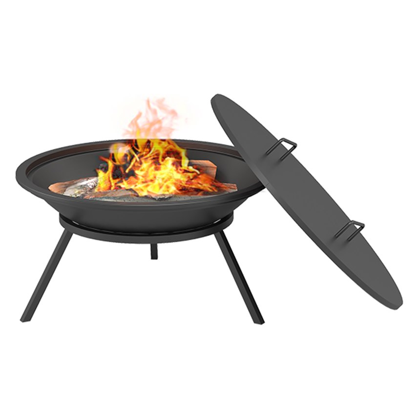 Костровая чаша  чугунная Fantastic Ø 700 стандарт (чаша+подставка+крышка)