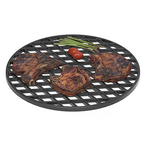   Решетка чугунная круглая Везувий \Стейк\ Ø 450 мм