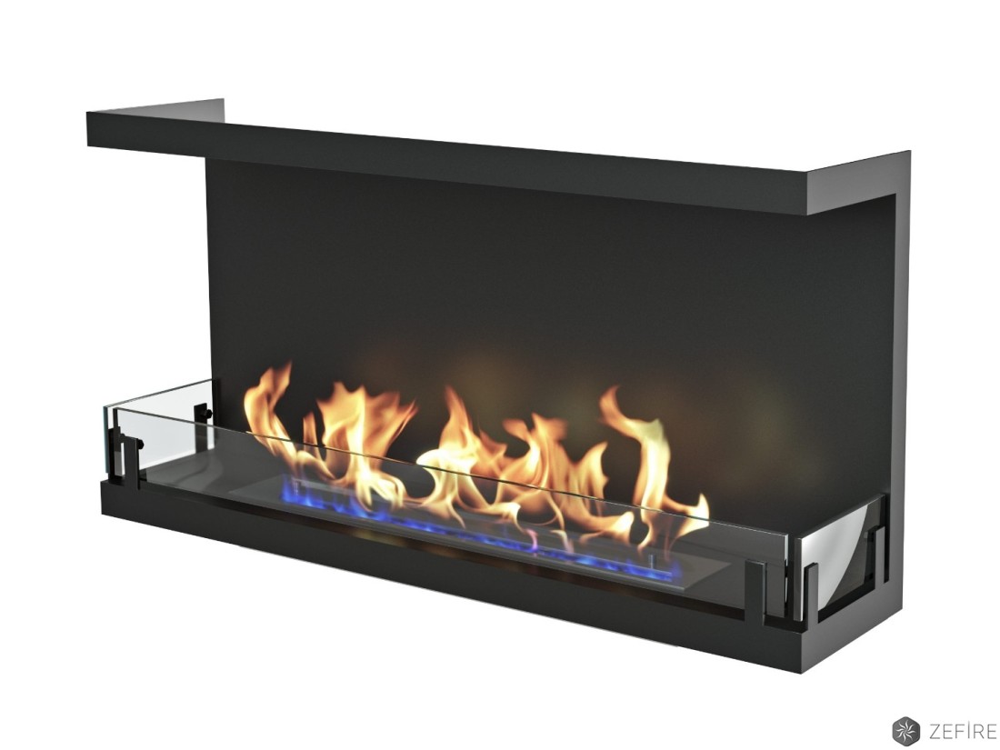   Встраиваемый торцевой биокамин ZeFire Standart 900(Без стемалита)