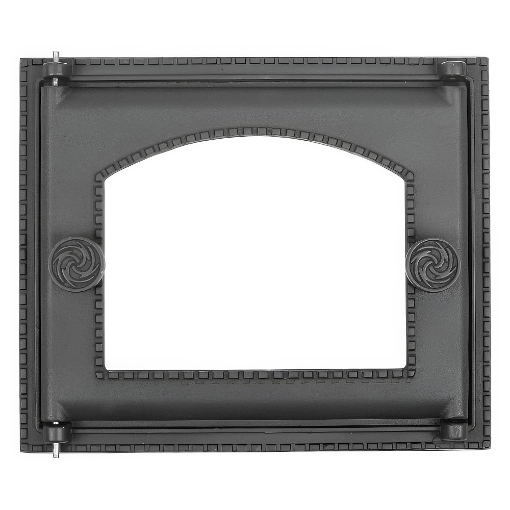   Топочная дверца Рубцовск ДТ-6АС под стекло крашенная