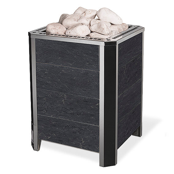   Электрическая печь для бани VVD Премьера М в облицовке (18 кВт)(Серпентинит «Премиум»)