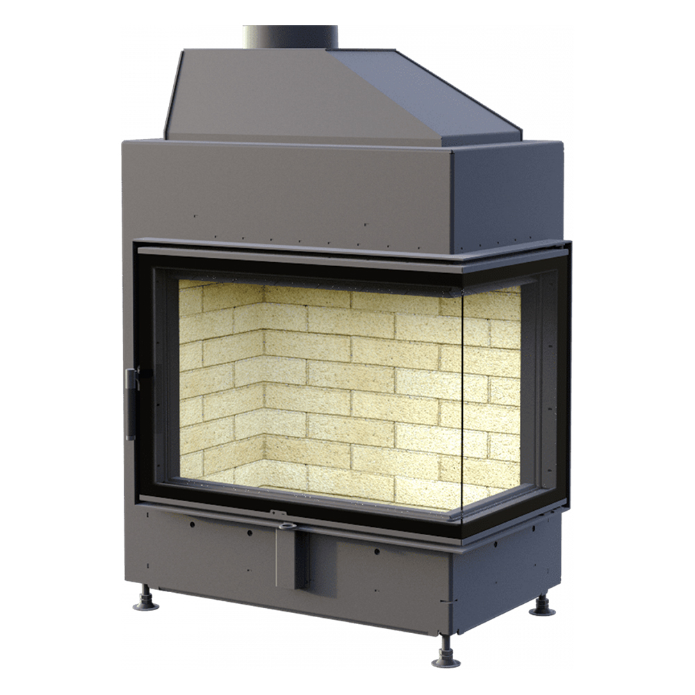 Каминная топка Astov П2С 800(Расположение L - левая, Футеровка шамот)