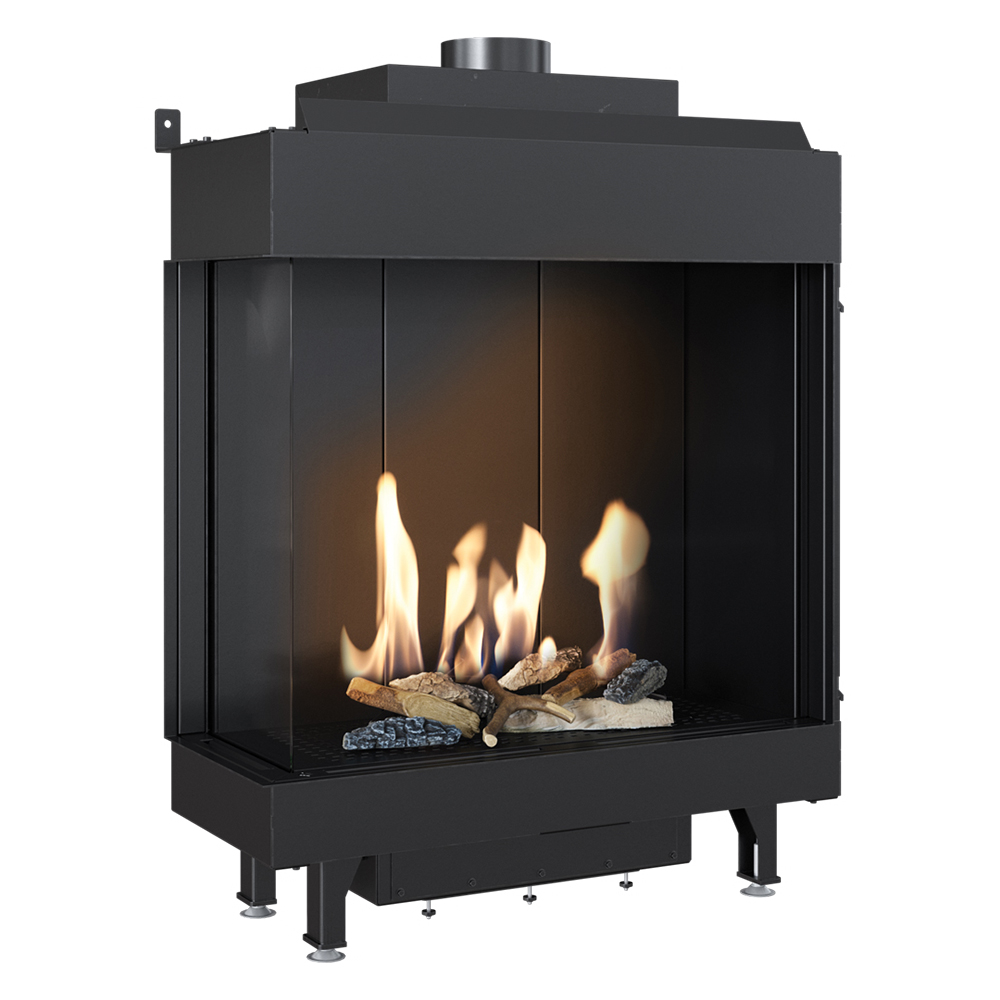   Каминная топка Kratki LEO/L/76/62/G31/37MBAR (баллонный газ)