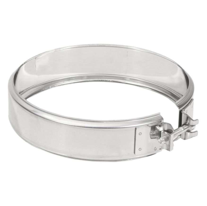   Хомут ТиС трубный на болте, AISI 304(Ø 210 мм)