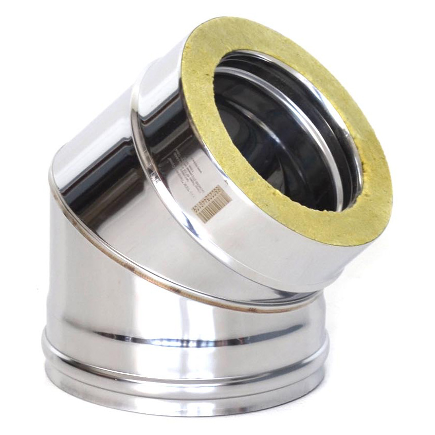   Отвод ТиС Термо 45° OT-Р с хомутом, AISI 316/AISI 304(Ø 250/350 мм)