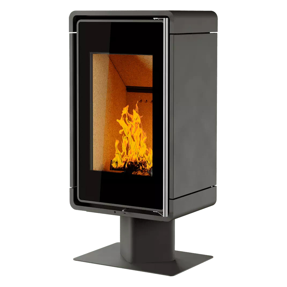 Печь-камин Astov КУБ ПК 4581 на низкой ноге(Металл)