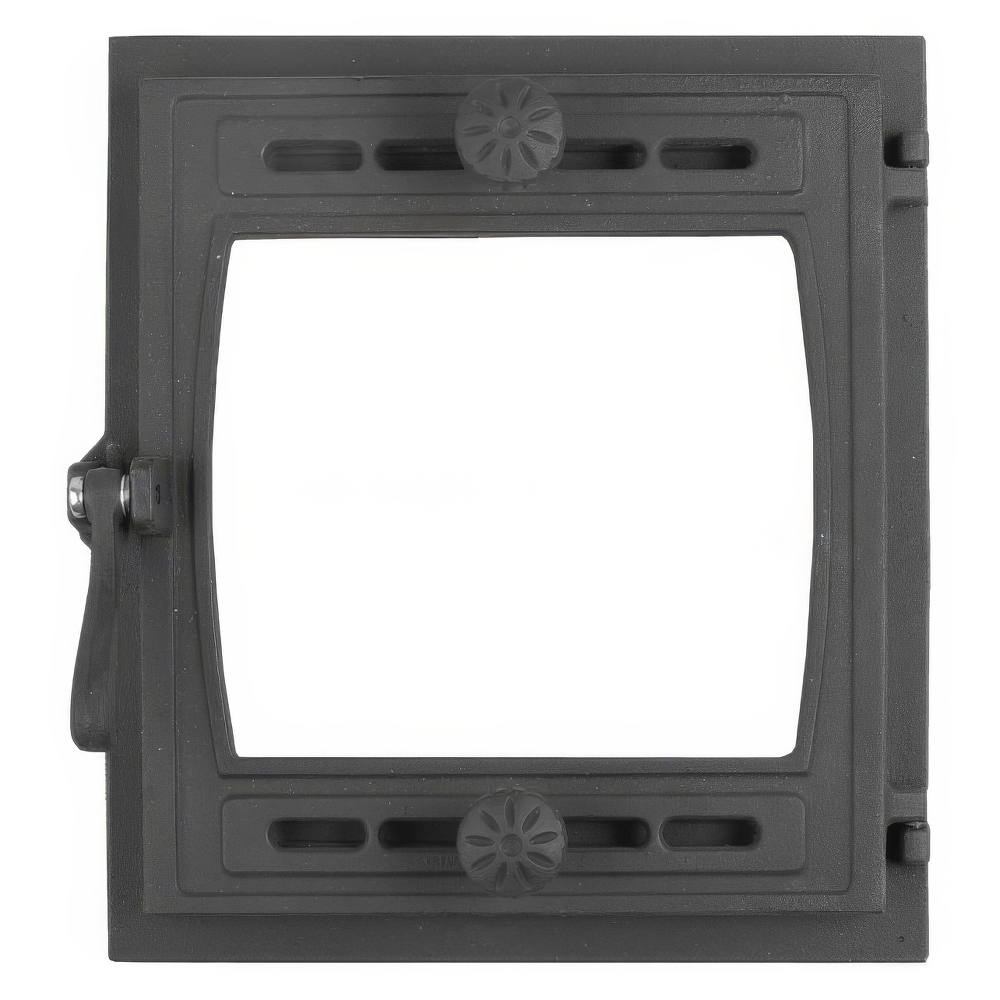   Топочная дверца Рубцовск ДТГ-8БС (Р) герметичная \Кижи-2\, крашенная