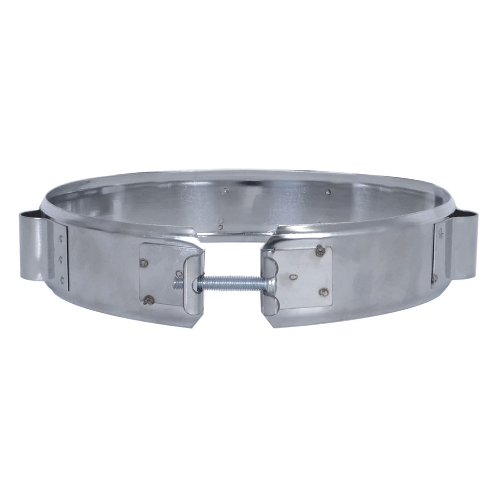 Хомут Везувий под растяжку (нержавейка, AISI 430)(Ø 200 мм)