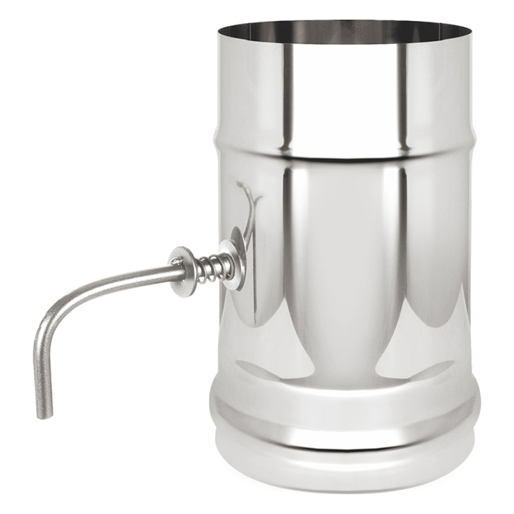 Шибер поворотный Везувий (AISI 430/1,0 мм)(Ø 150 мм)