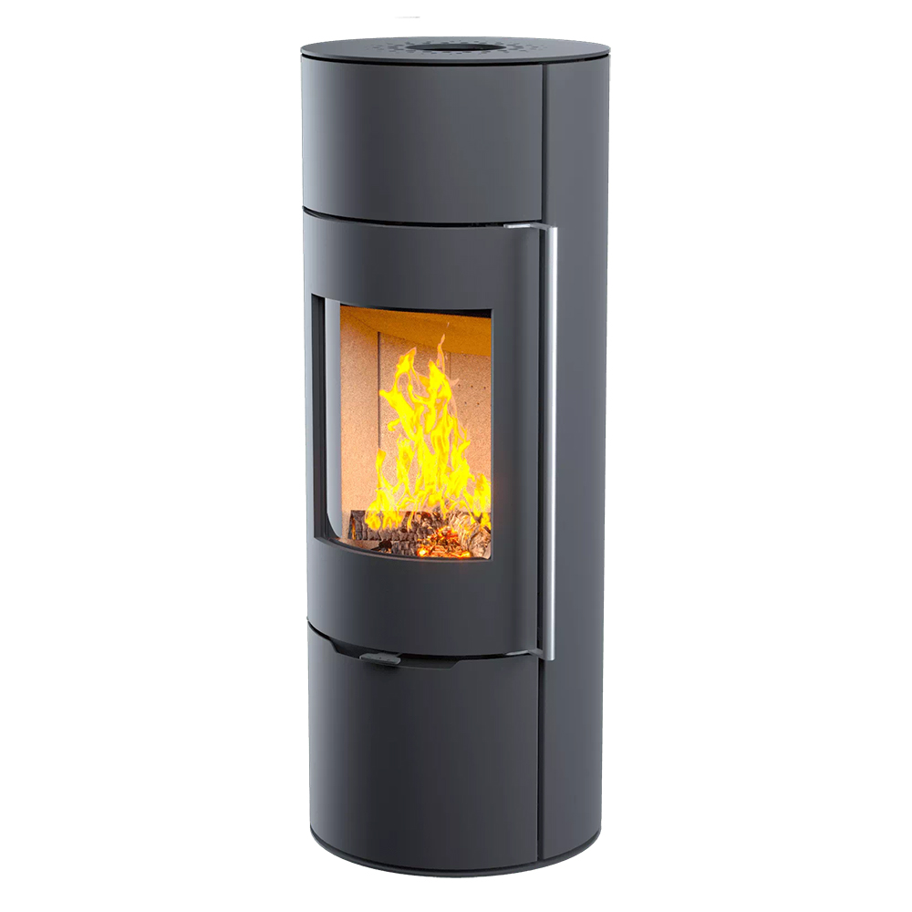 Печь-камин Astov R1.0 L (сталь)(Дверца Сталь, Ручка Длинная (Черная))