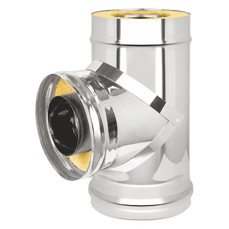 Сэндвич-тройник Везувий (AISI 430/1,0мм)(Диаметр Ø 200/300 мм)