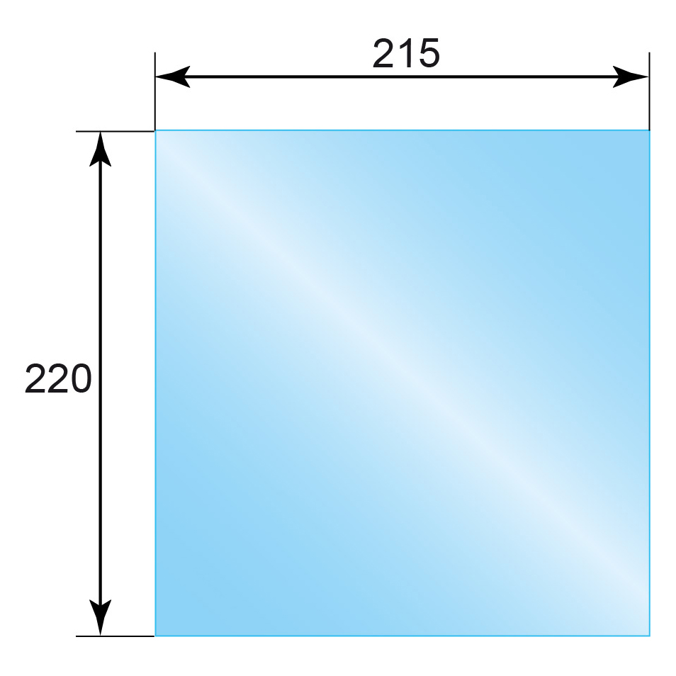   Стекло Aston для дверцы 210М (215х220)