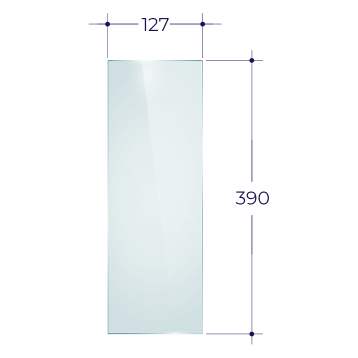   Стекло Aston призматик(127х390 мм (боковое))