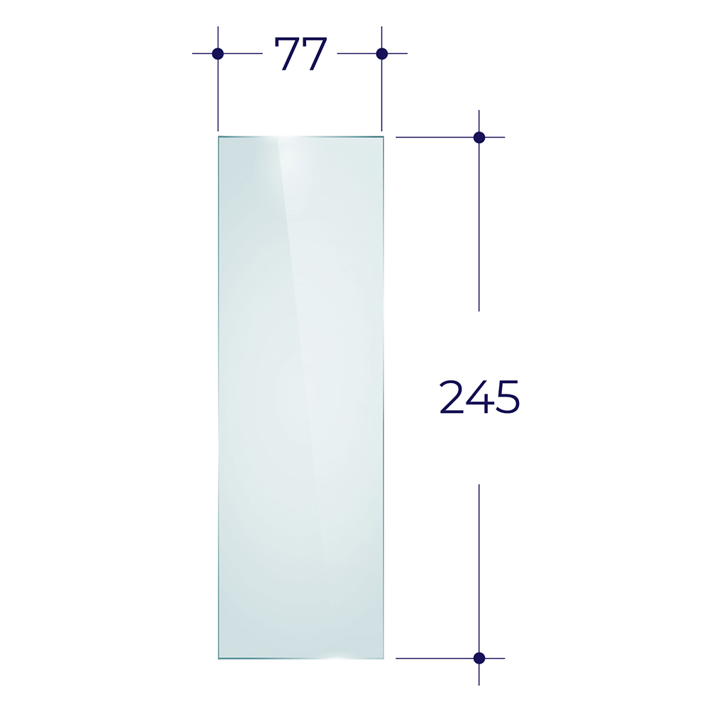   Стекло Везувий для печи-камина KZ-14(385х230 мм)