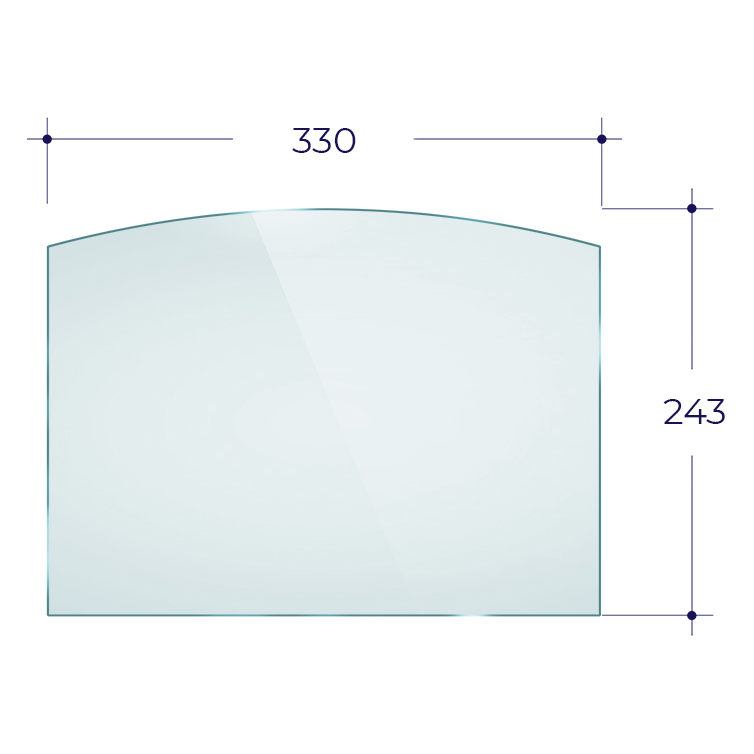   Стекло Везувий для печи-камина LV-12