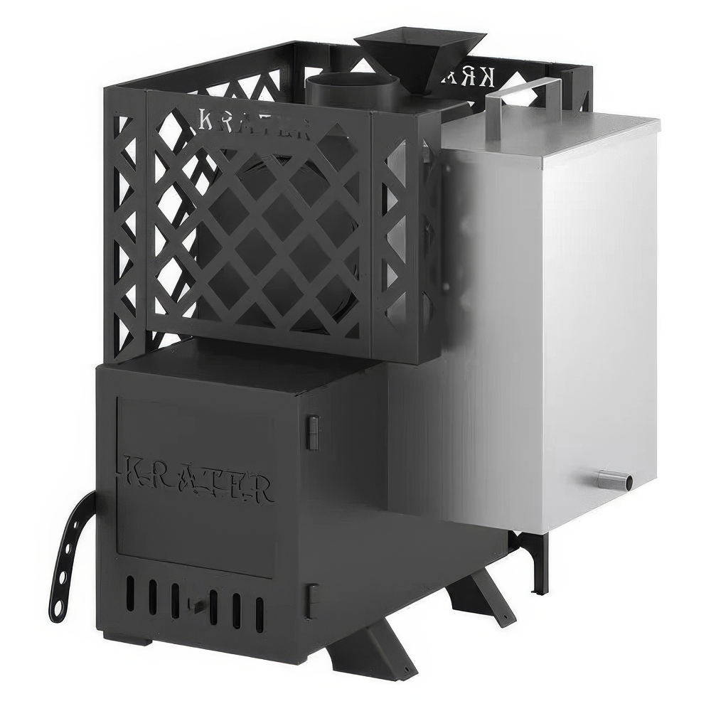   Дровяная печь для бани Кратер 12 бак