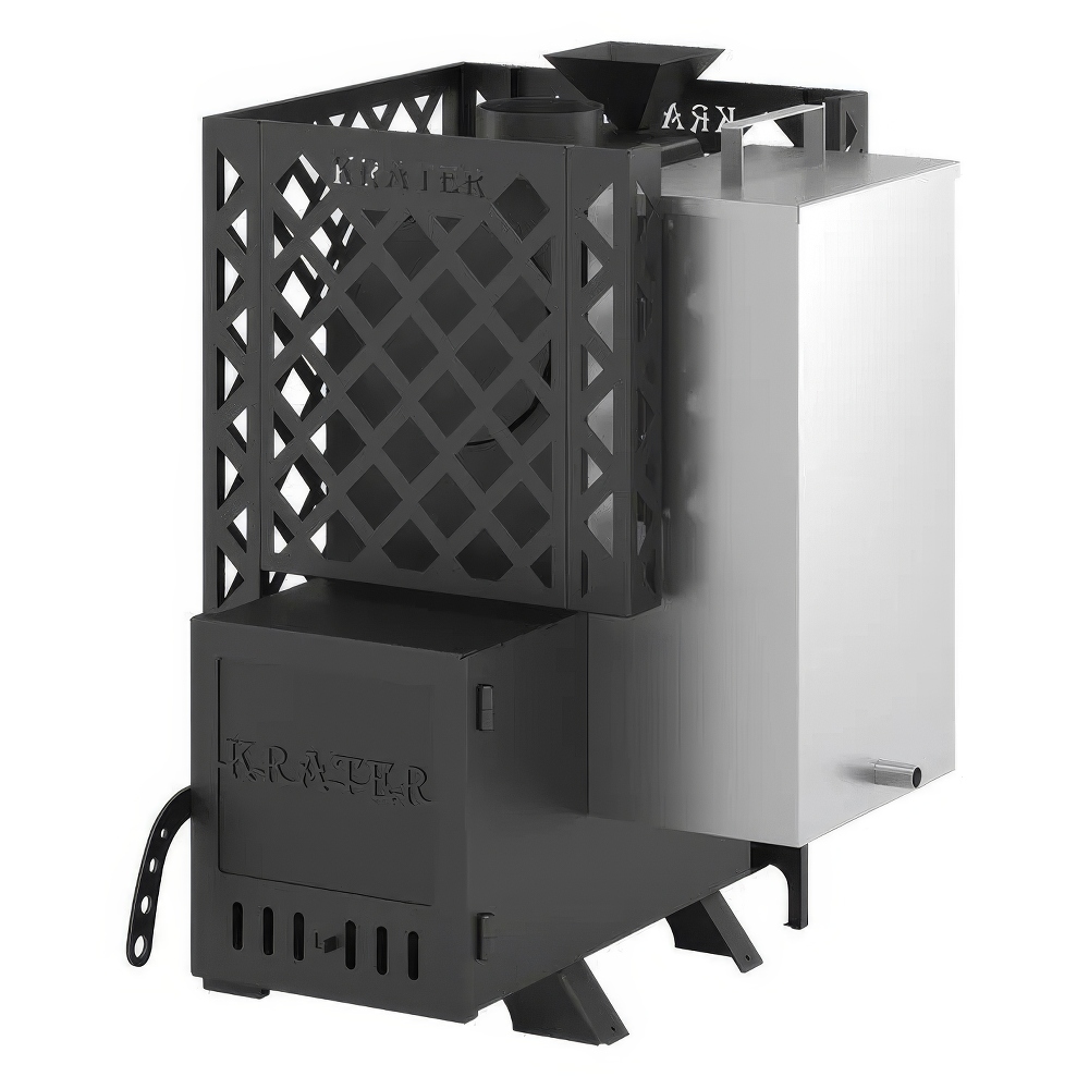   Дровяная печь для бани Кратер 16 бак