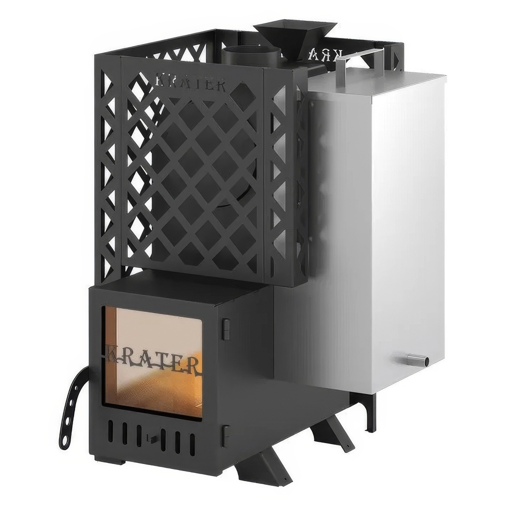   Дровяная печь для бани Кратер 16С бак
