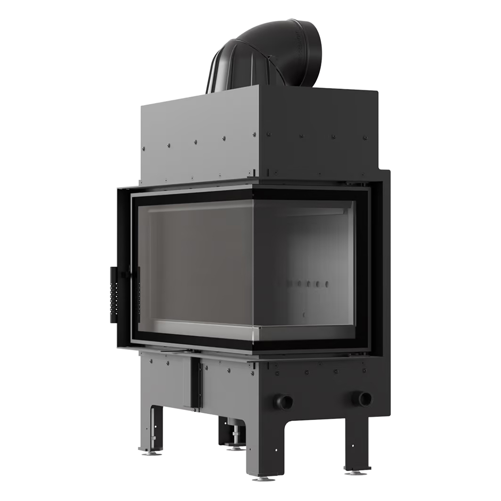   Каминная топка Kratki FLOKI/M/P(Футеровка Белая, Доводчик -)