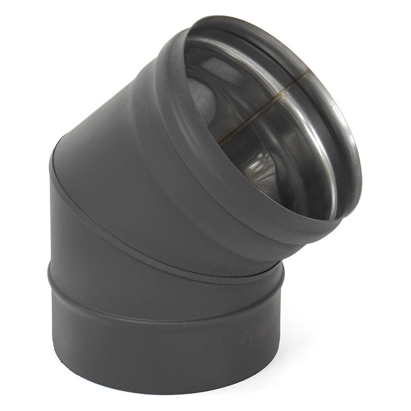   Отвод ТиС Моно 45° ОМ-Р, AISI 430 Black(Диаметр Ø 200 мм)