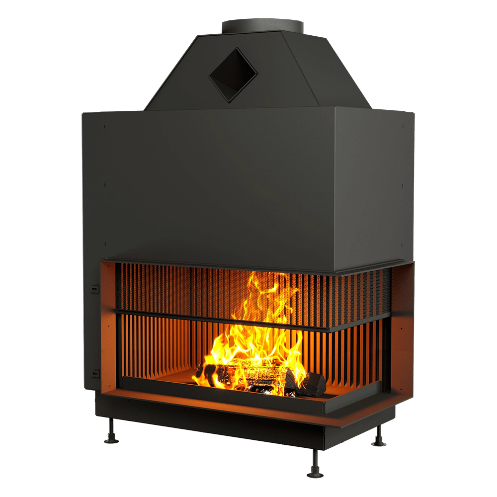 Каминная топка Astov О2С 90/50 с сеткой(Расположение Левая)