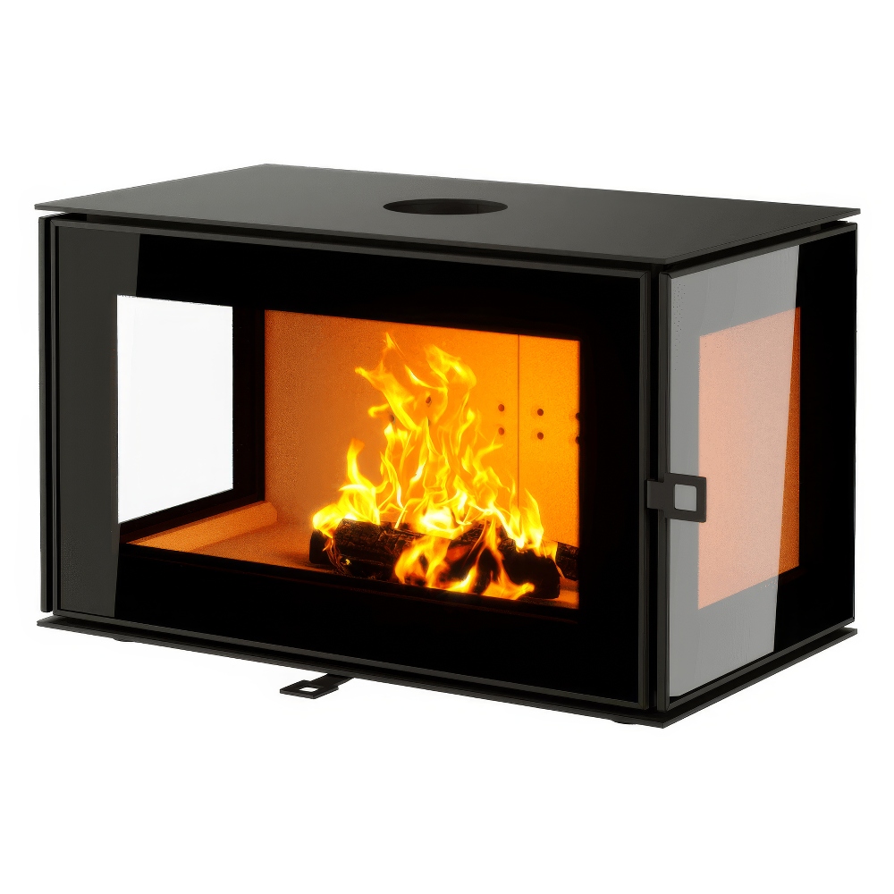 Печь-камин Astov КУБ 3С 800(Крышка Сталь 6 мм)