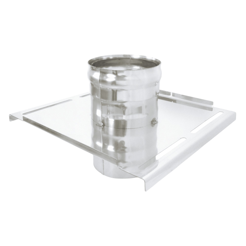 Площадка монтажная Везувий одноконтурная (нержавейка, AISI 430/0,8мм)(Ø 115)