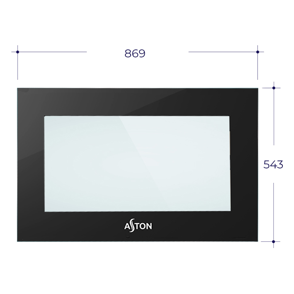   Стекло для каминной топки Aston SENATOR (869x543)