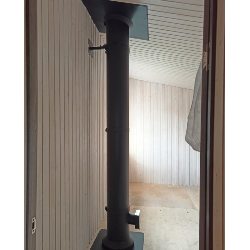   Монтаж печь-камина Мета Викинг (миниатюра)