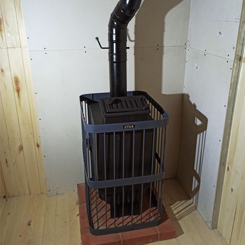 Монтаж банной печи ЭТНА Шторм 24 (ДТ-4С)