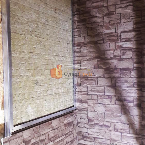   Монтаж чугунной банной печи Везувий Легенда (миниатюра)